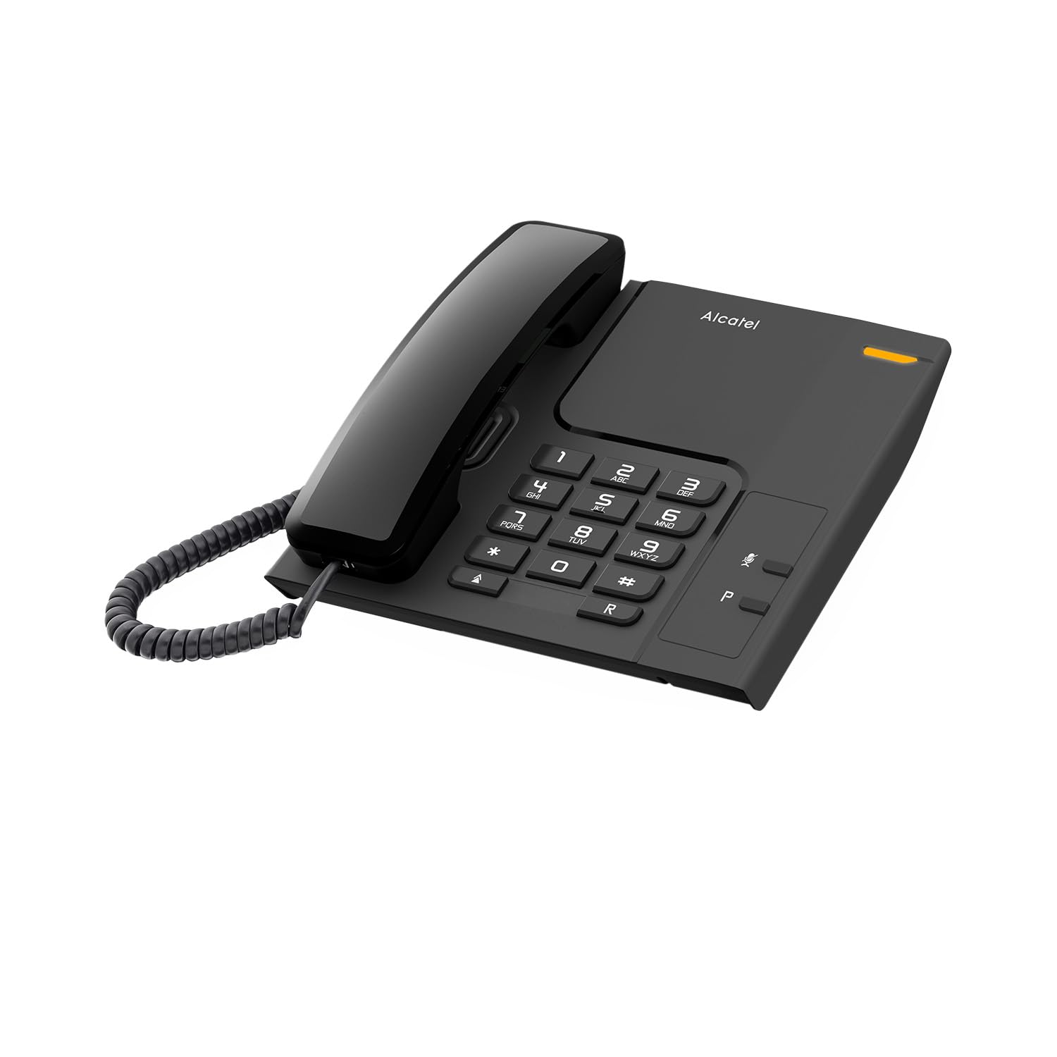 Alcatel T26 NERO Telefono fisso con Tasto di richiamata e indicatore luminoso di chiamata in arrivo, installabile a muro