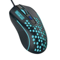 Celly Hive, Mouse con Filo Ergonomico Linea Sparco, Design Alveolare, Click Silenzioso, Luci LED Rainbow, DPI Regolabili, Installazione Facile Plug&Play con Porta USB-A