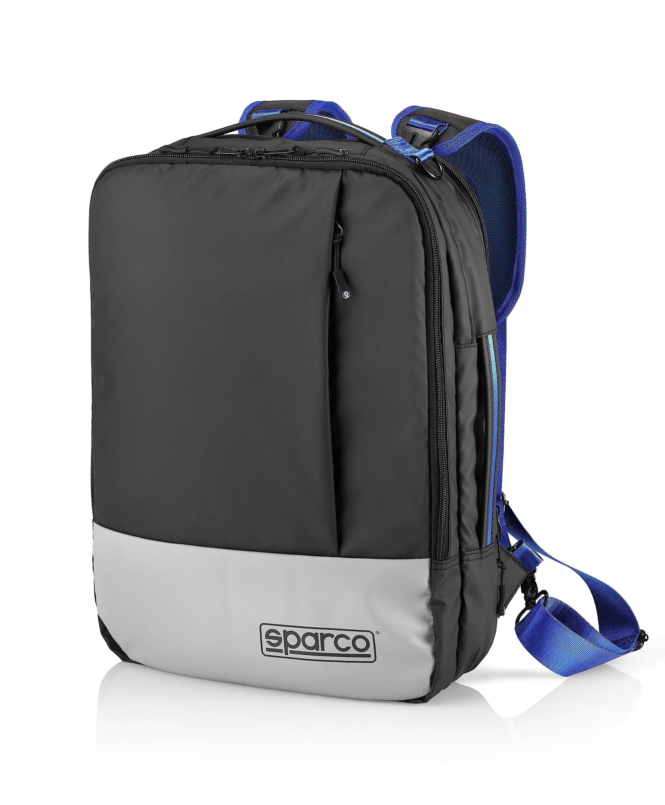 Celly, Zaino Fuel Linea Sparco, Zaino Porta PC, Per gli Appassionati di Gaming, Design Ergonomico, Imbottitura Interna, 3 Tasche Interne ed Esterne con Zip, Ideale come Bagaglio a Mano (30x10x43cm)