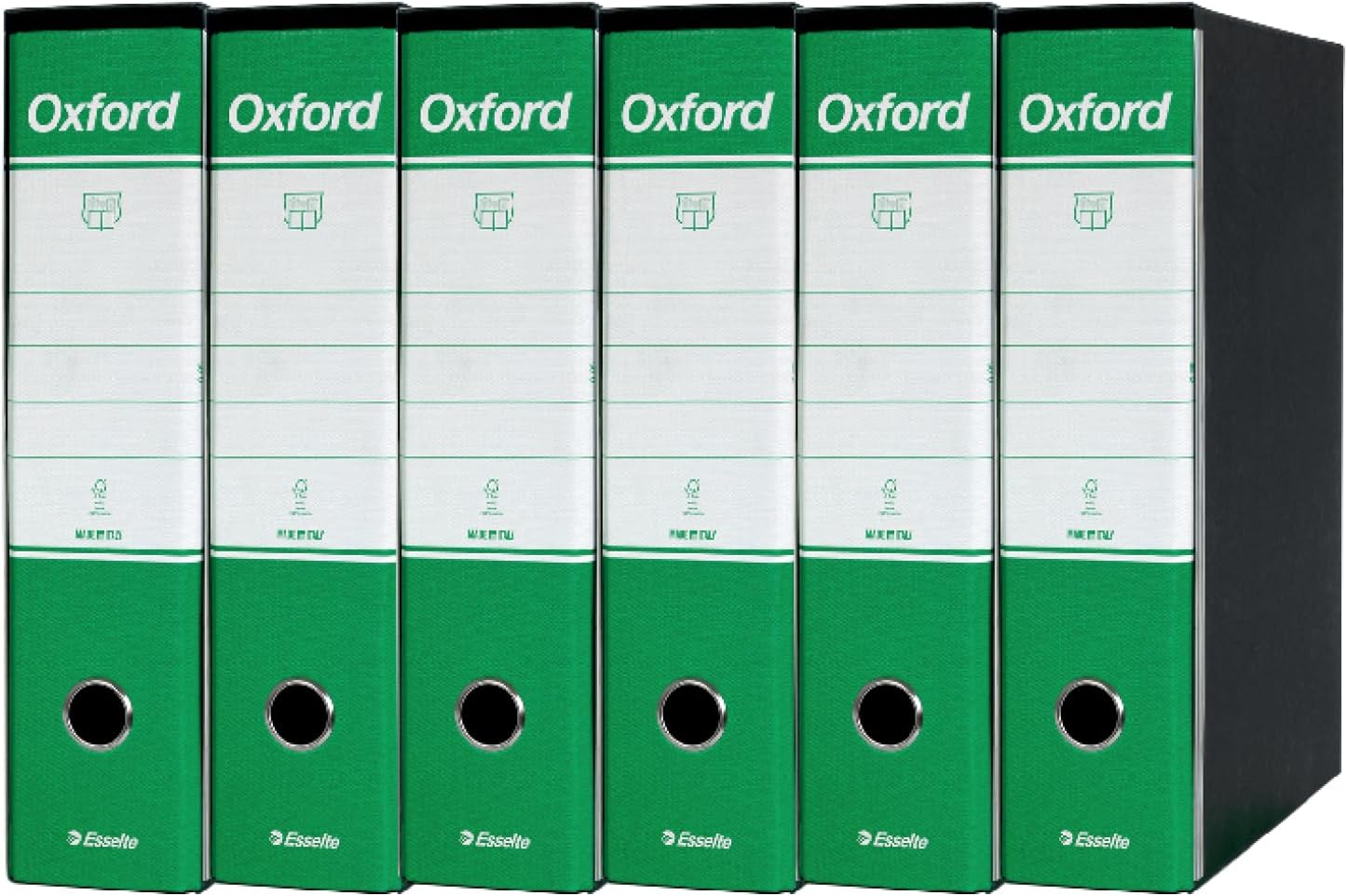 Registratore ESSELTE OXFORD VERDE dorso 8cm formato protocollo 390785180