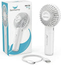 Ventilatore Portatile Ricaricabile - Vano Aromaterapia con Cartuccia in Cotone per Oli Essenziali - 3 Velocità