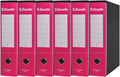 Esselte ESSENTIALS G75 Registratore con Custodia, con Meccanismo a Leva, in Formato Protocollo, 23x33cm, con Dorso da 8 cm, Fucsia, Conf.da 6 pezzi, 390775900