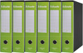 Esselte ESSENTIALS G75 Registratore con Custodia, con Meccanismo a Leva, in Formato Protocollo, 23x33cm, con Dorso da 8 cm, Verde Chiaro, Conf.da 6 pezzi, 390775600